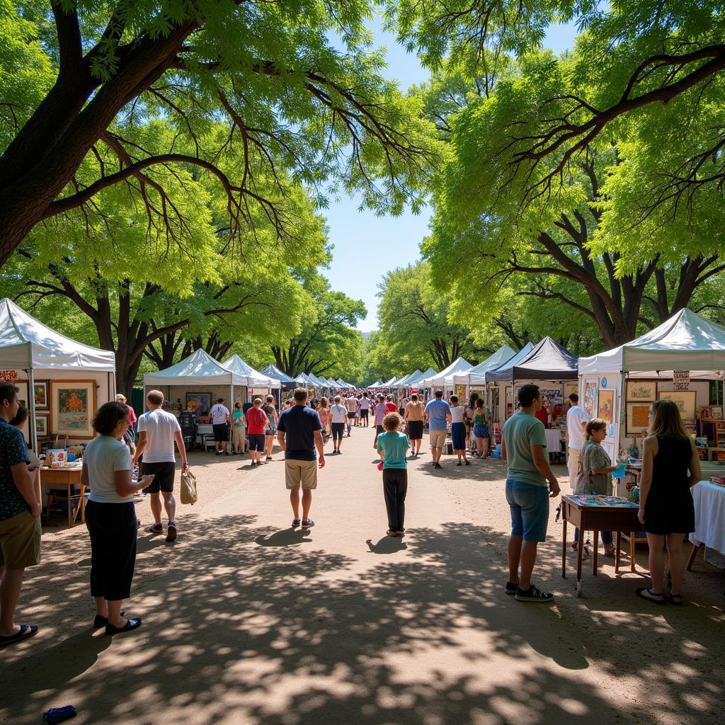 Artesia NM Art in the Park festival scene