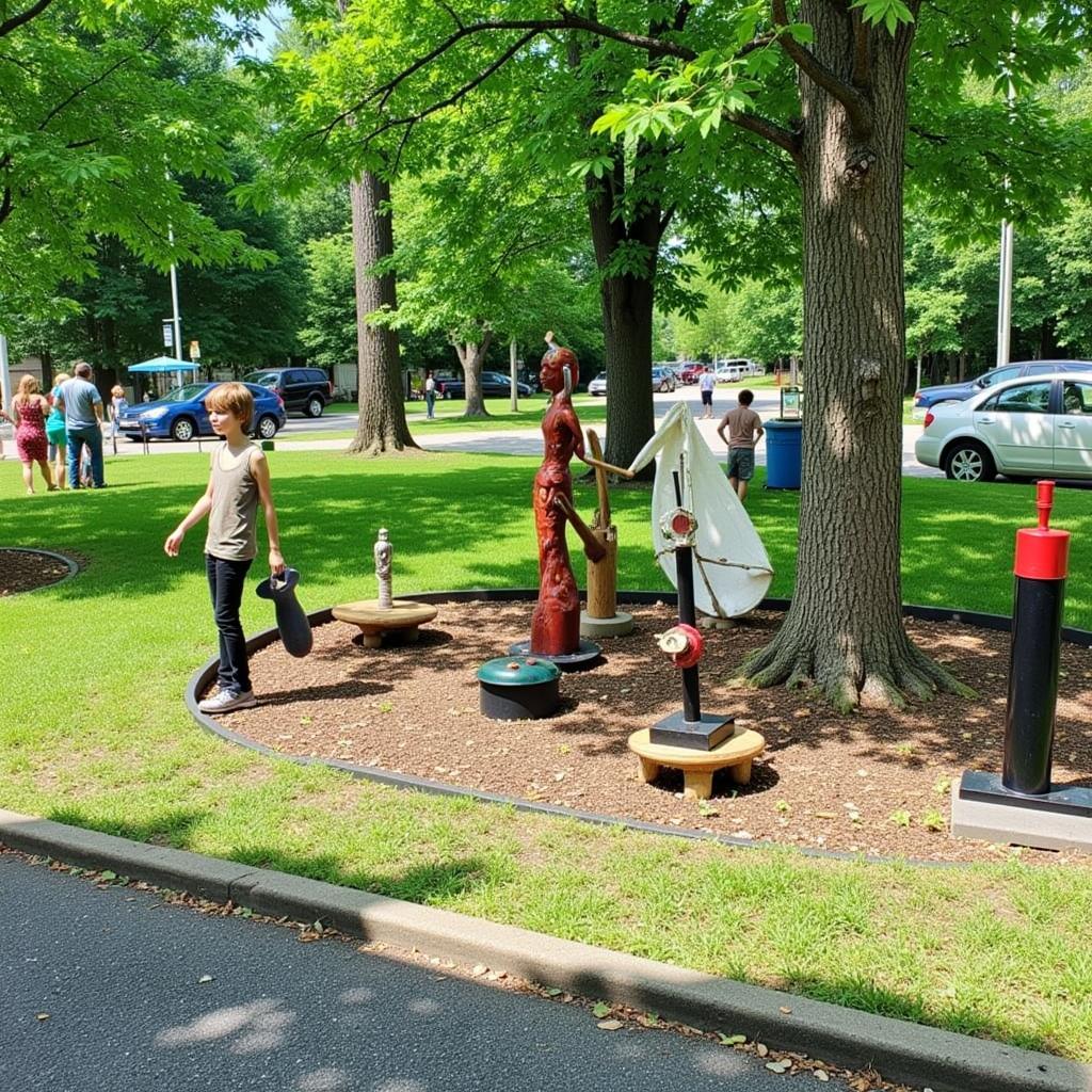 Art in the Park Pine City Sculpture Garden