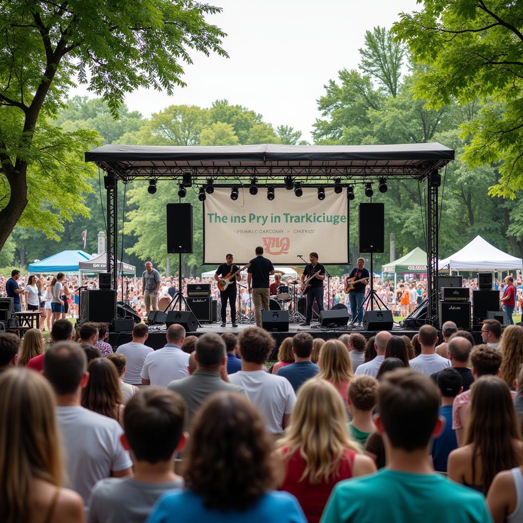 Live music performance at Art in the Park Rockford MI