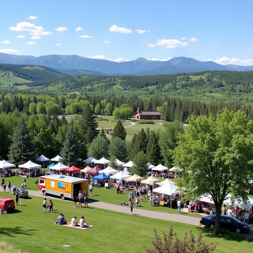 Art in the Park event held in West Lincoln Park, Steamboat Springs