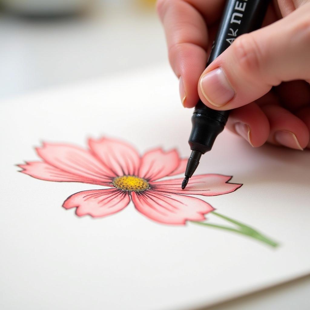 Applying Art Masking Fluid Pen