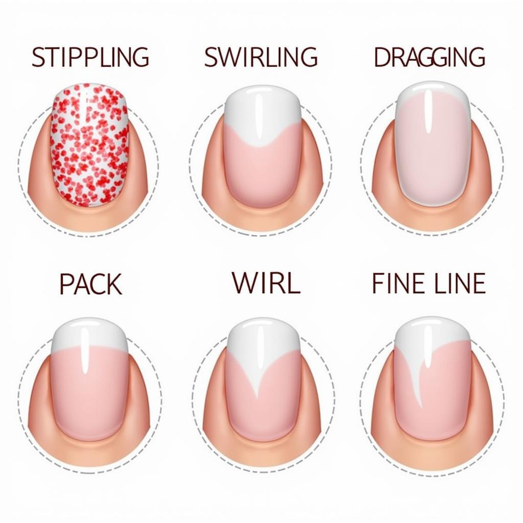 Art Nail Brushes Techniques for Different Effects