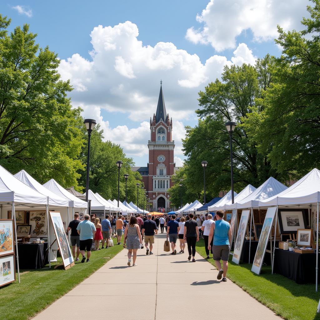 Artists Showcasing Their Work at Art on the Mall Toledo