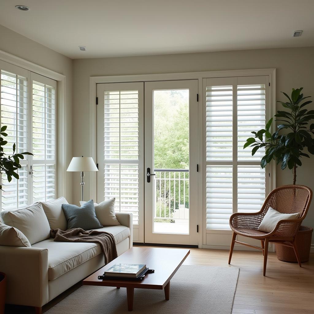 Cửa sổ lắp đặt art shutters hiện đại