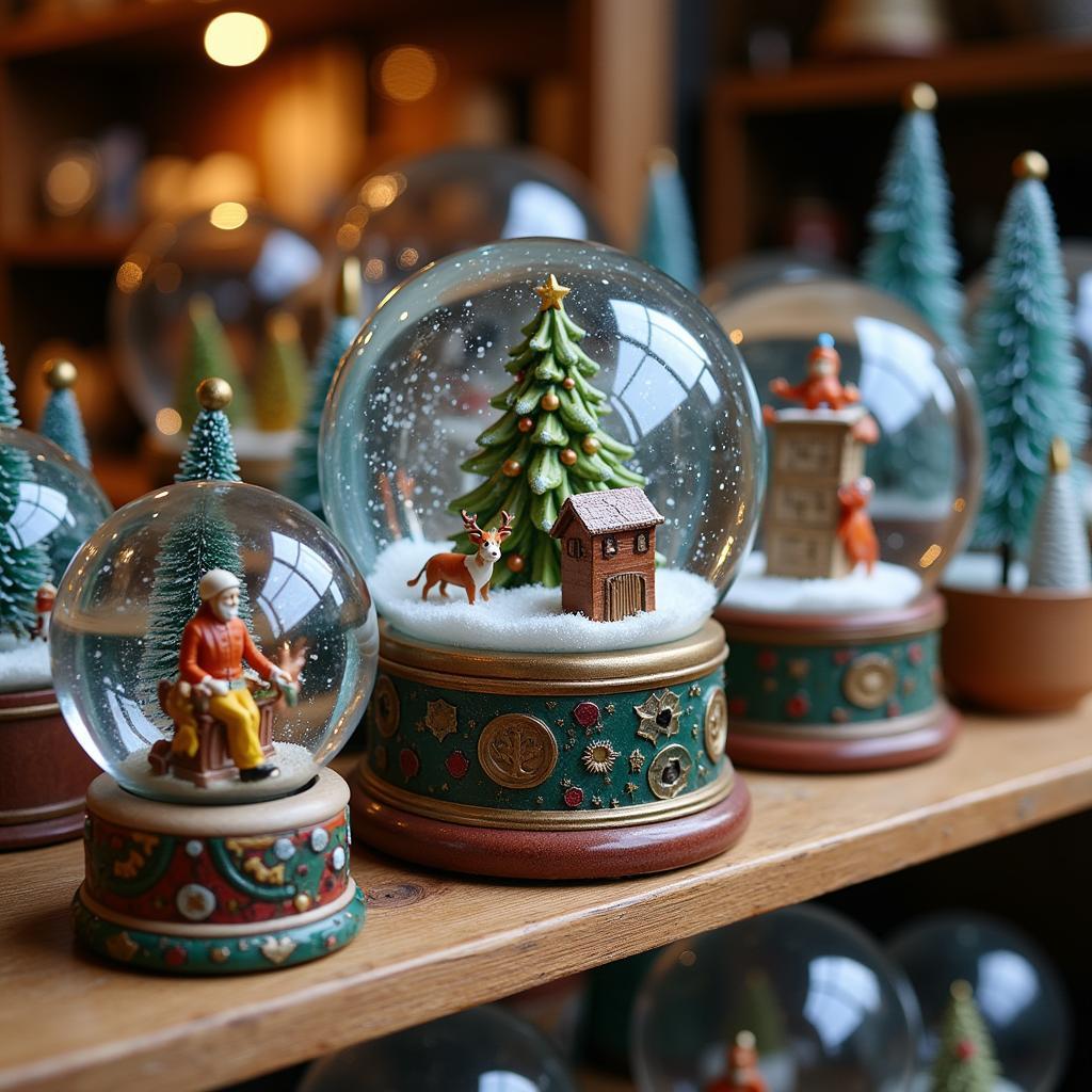 Art Snow Globe Collection Display