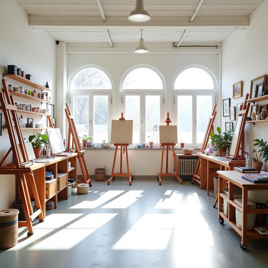 Spacious and well-lit interior of Art Space Studio in Rivergate