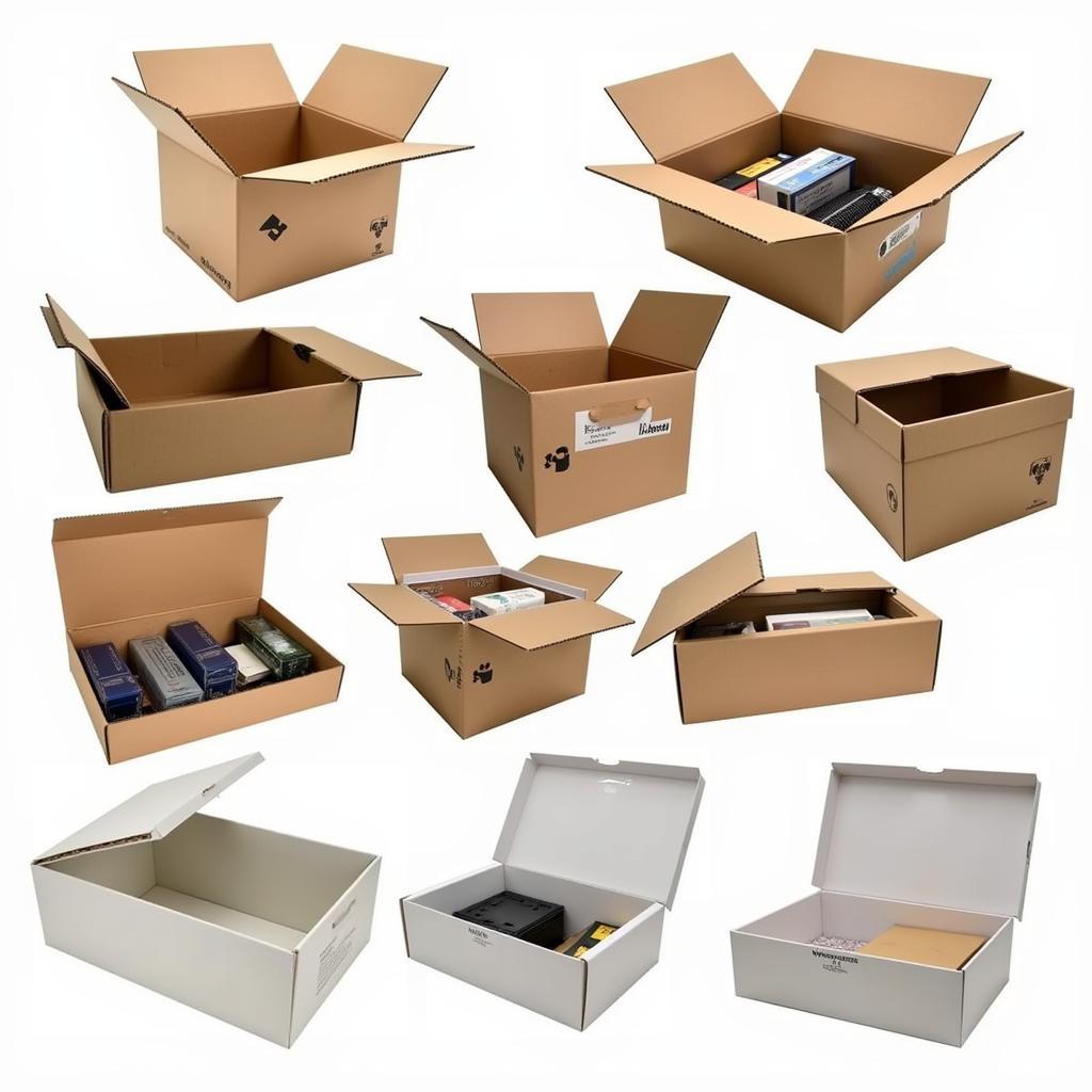 Variety of art storage boxes