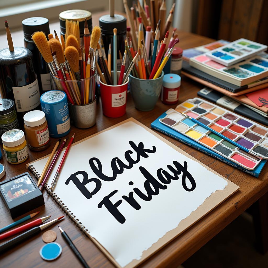 Art Supplies on Sale for Black Friday