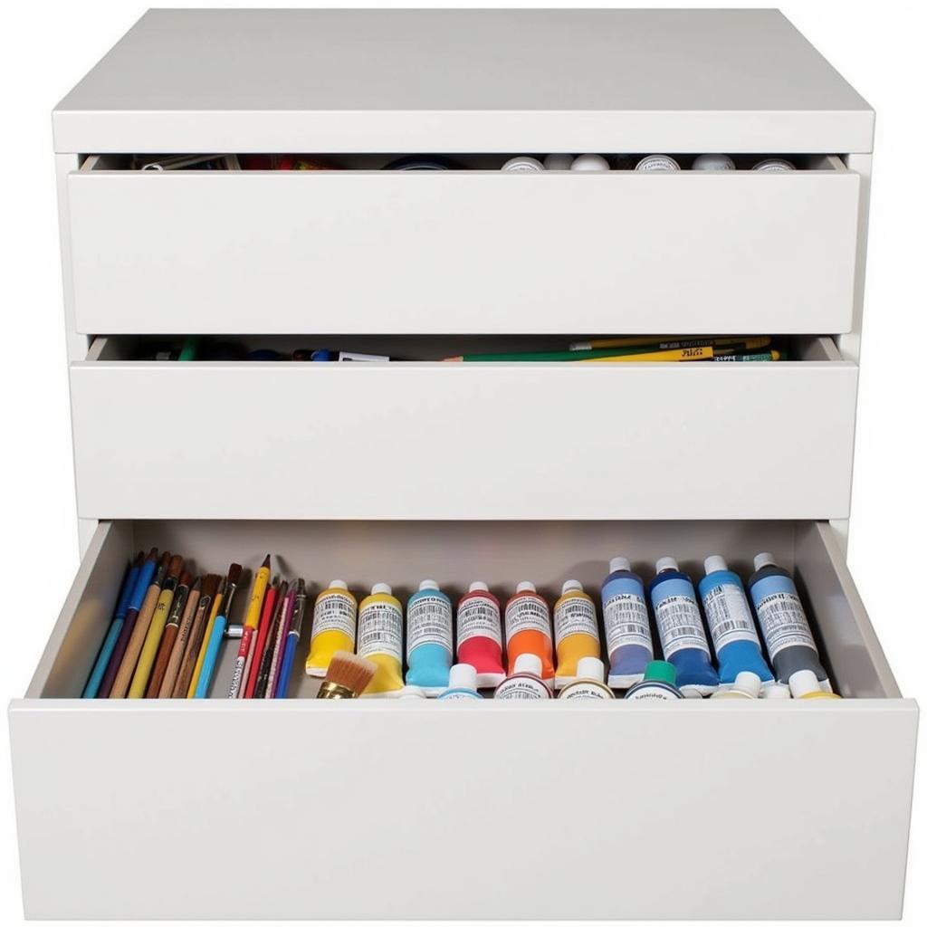 Art Supply Storage Cabinet with Drawers