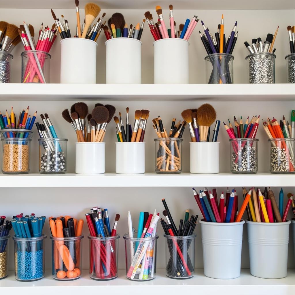 Art Supply Storage Containers Ideas