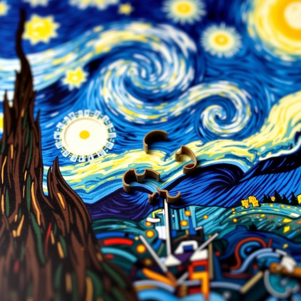 Starry Night Artful Jigsaw Puzzle