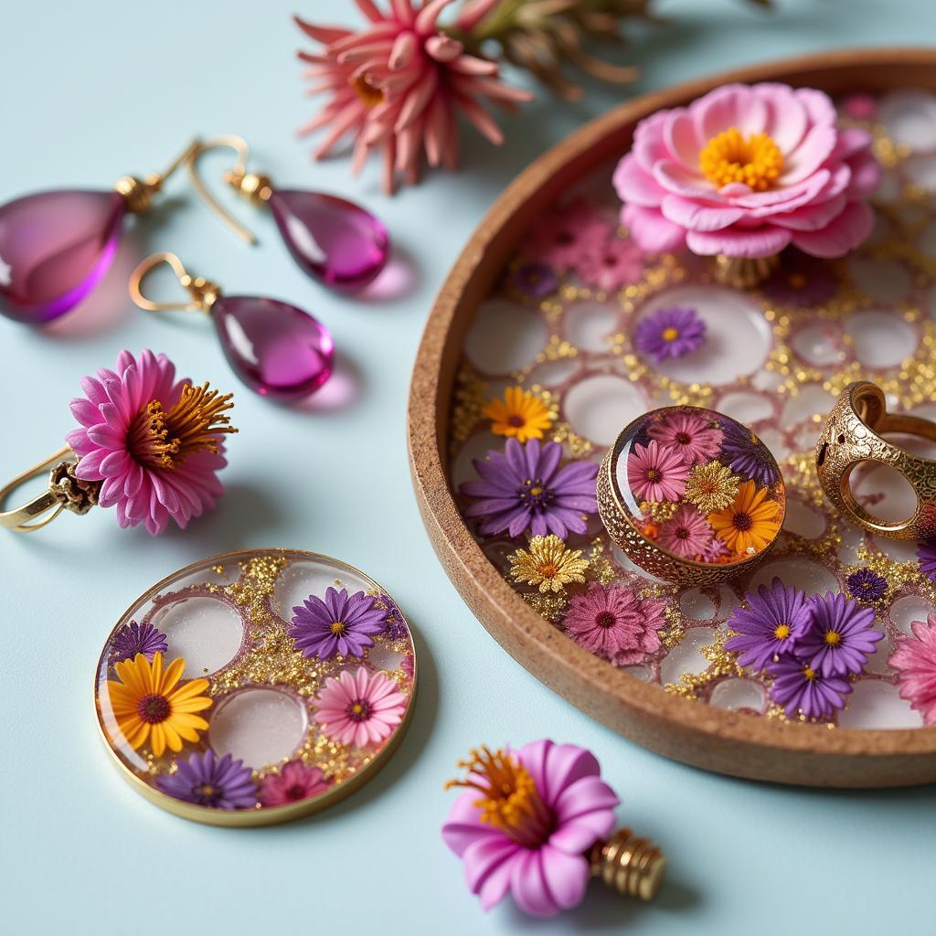 Artful Resin Creations for Jewelry and Home Decor