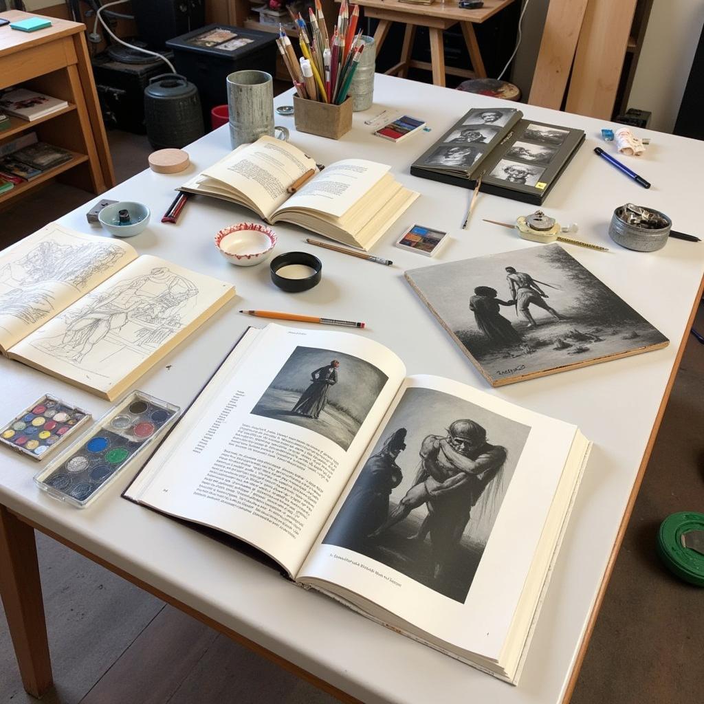 Artist Studio Insights in a Monograph