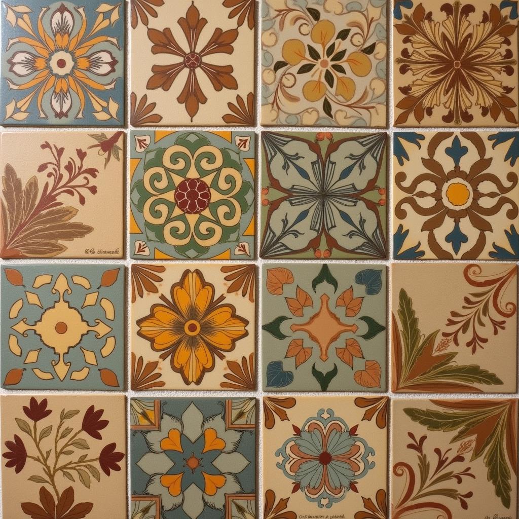 Arts and Crafts Bathroom Tile Design