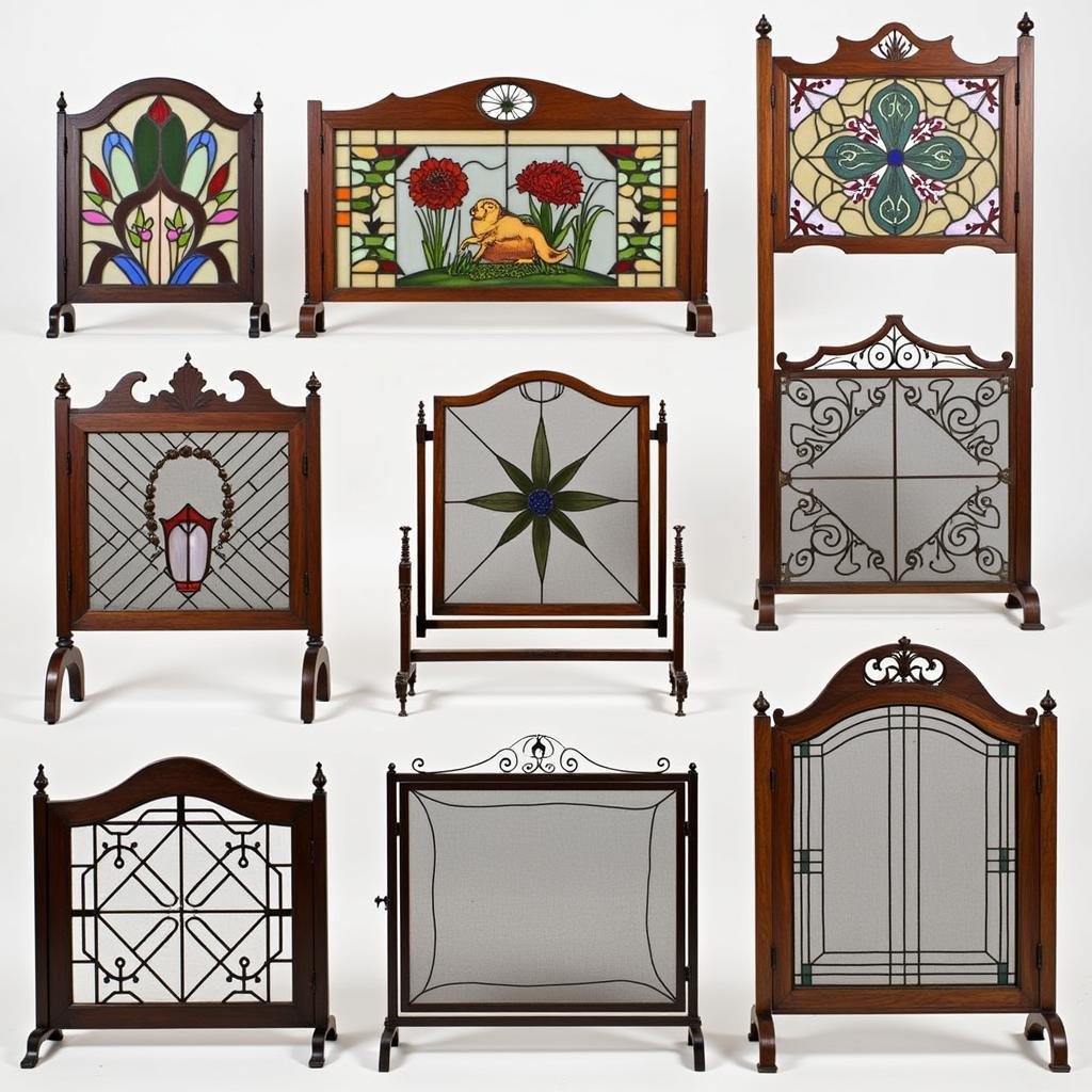 different arts and crafts fireplace screen designs