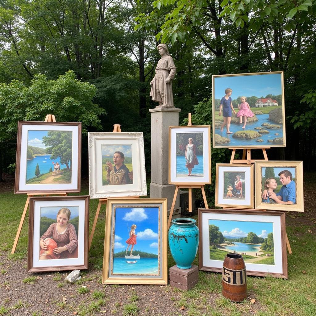 Art display at Arts in the Park