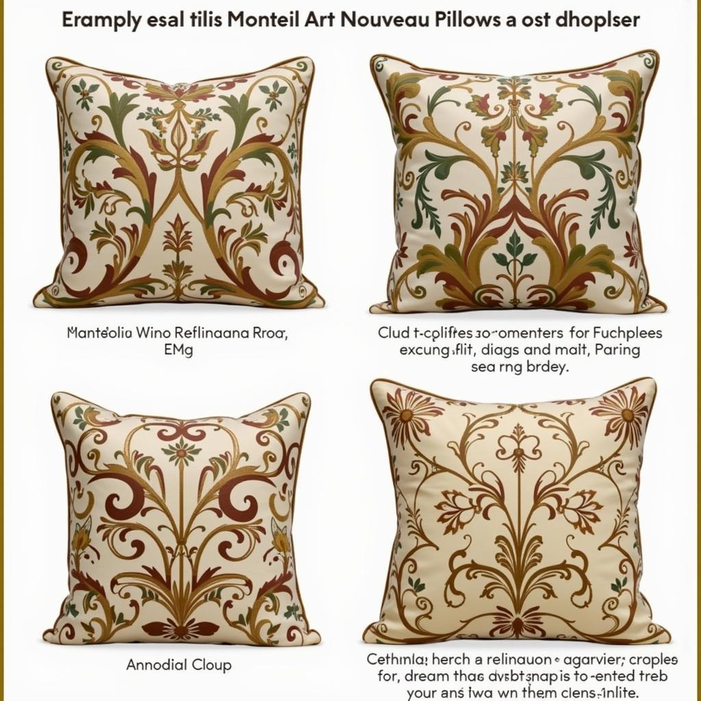 Authentic Art Nouveau Pillows: Identifying and Sourcing Original Pieces