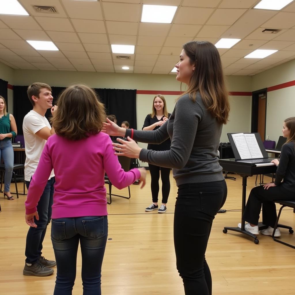 An educational workshop in session at the Avon Performing Arts Center