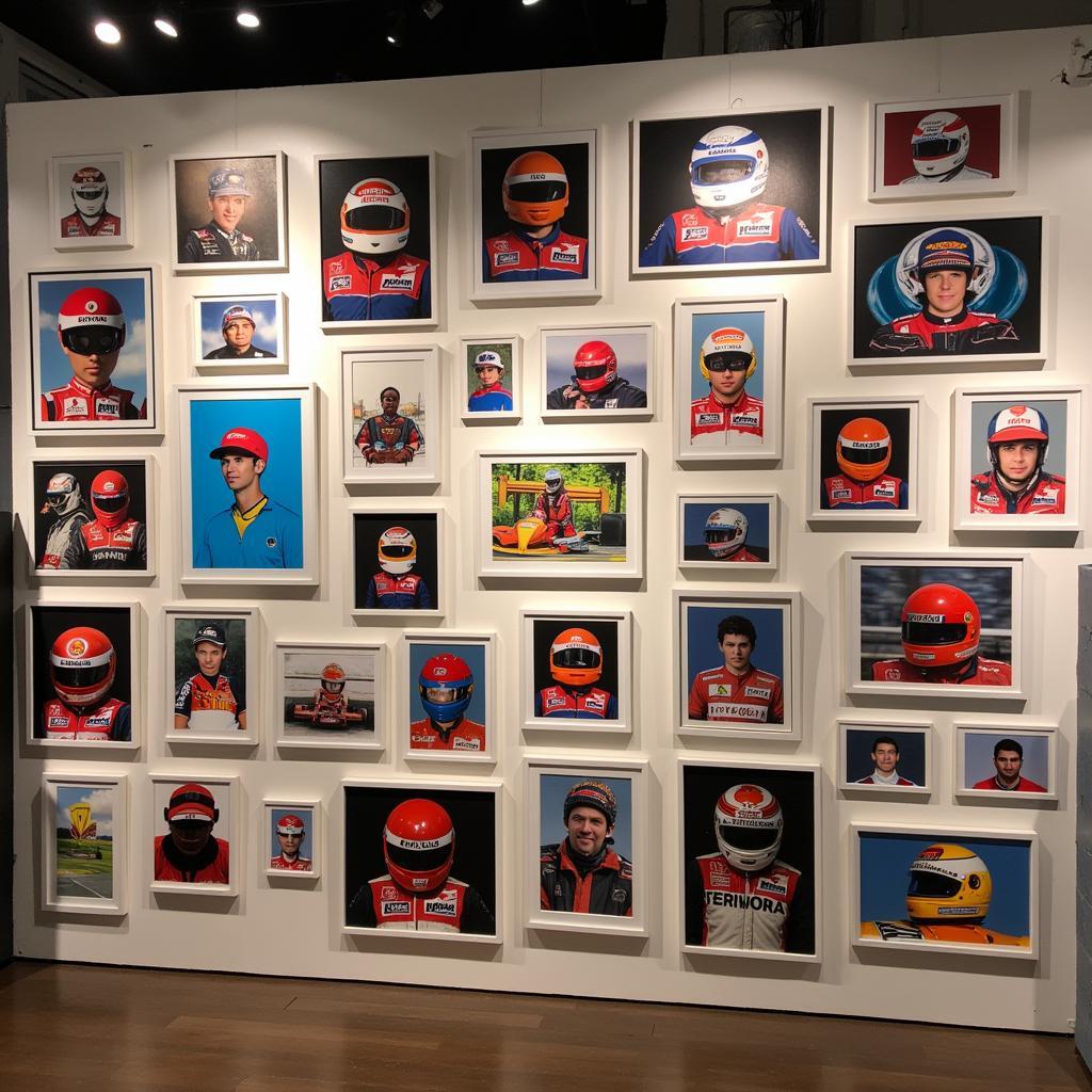 Ayrton Senna helmet art exhibition