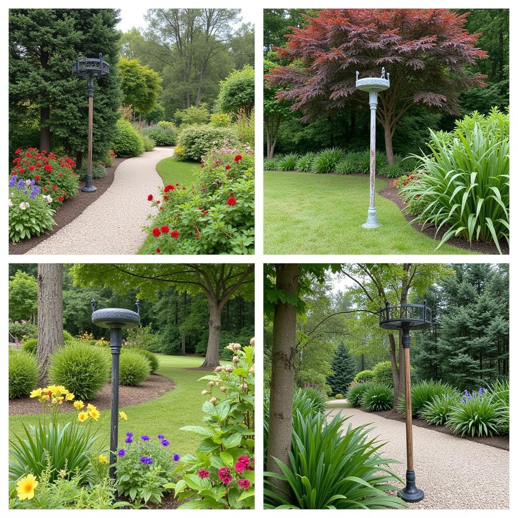 Decorating Garden with Art Pole