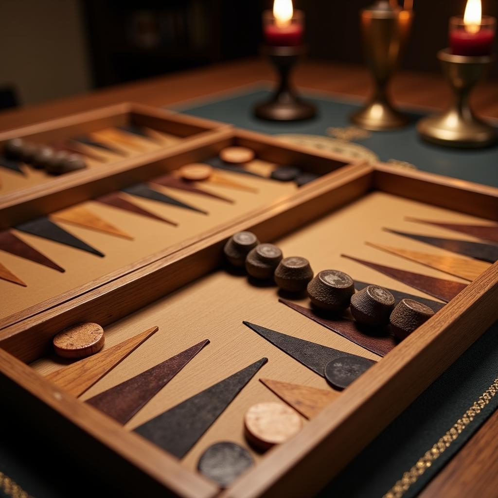 Bàn cờ Backgammon đẹp mắt