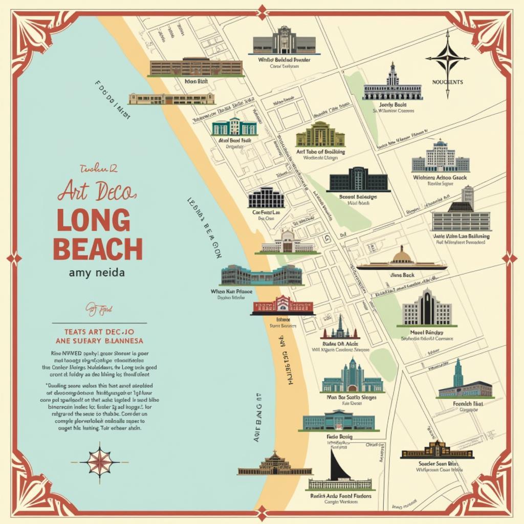 Bản đồ kiến trúc Art Deco Long Beach