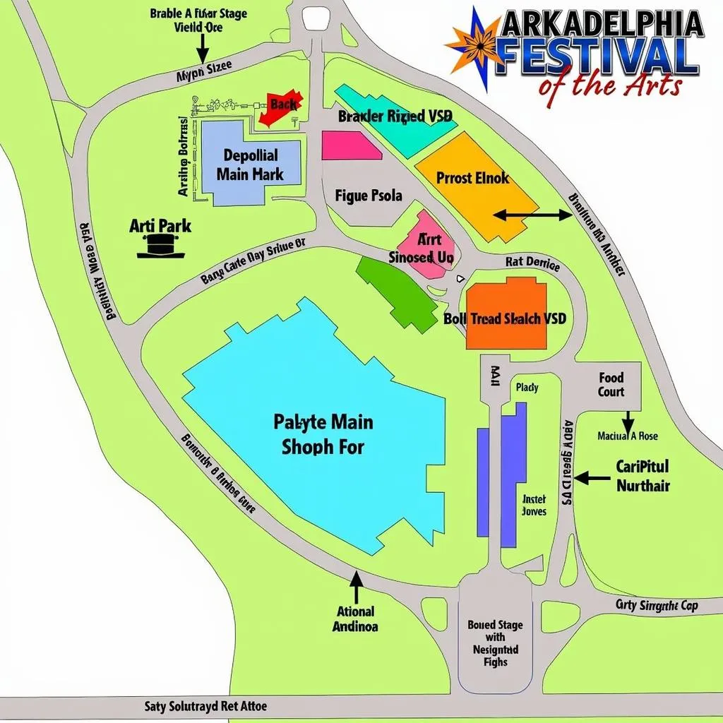 Map of Arkadelphia Festival of the Arts