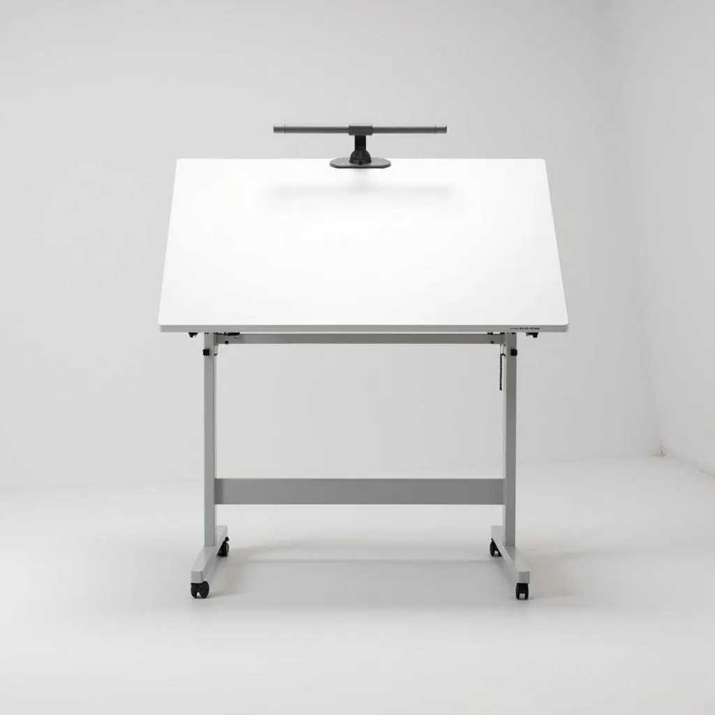 Modern architectural drafting table with adjustable tabletop