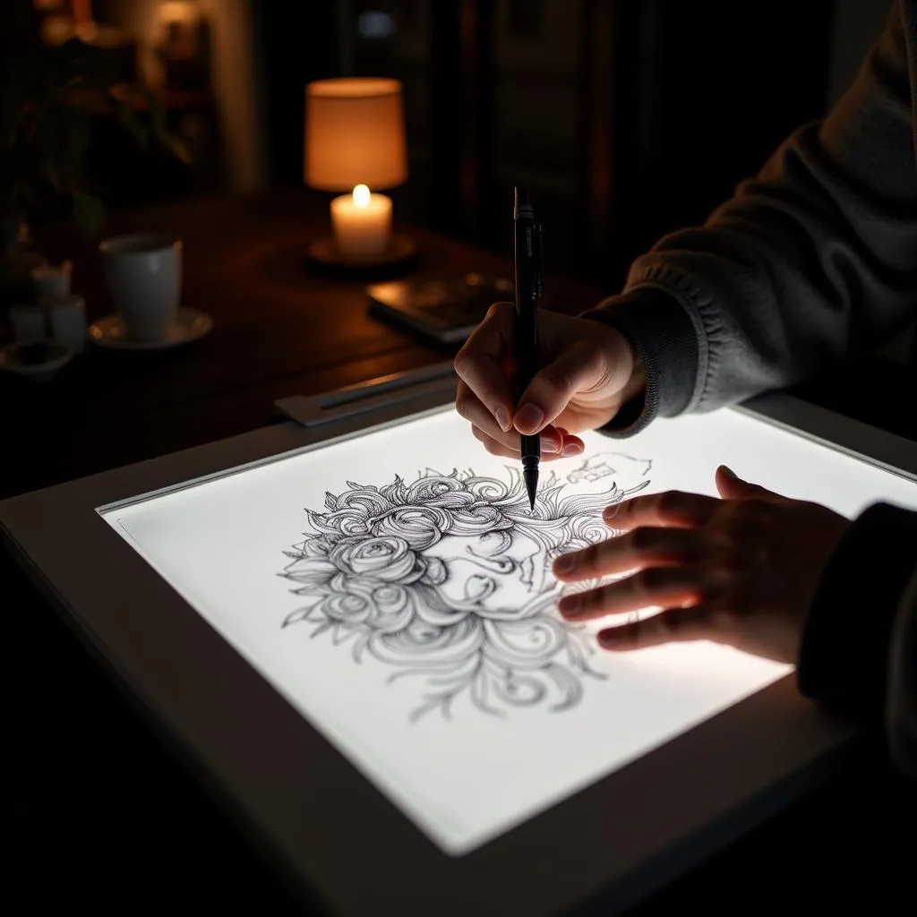 Bàn Vẽ Lighted Art Table