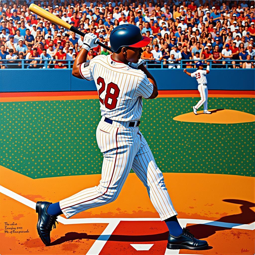 Baseball Pop Art Canvas