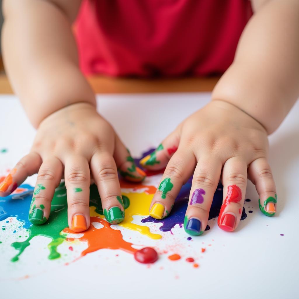 baby-playing-with-finger-paints