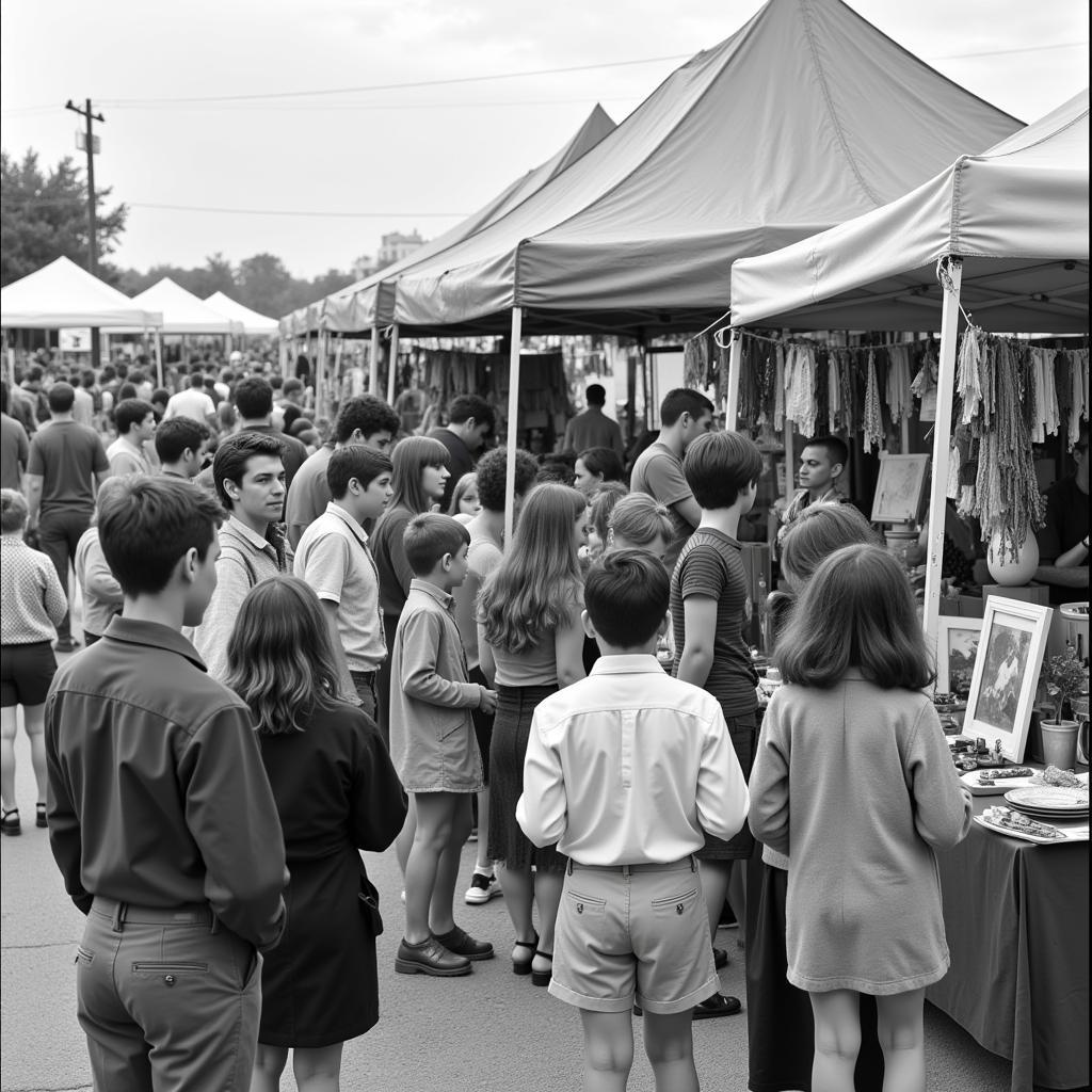 A historical photo of the first Bethlehem Arts Festival