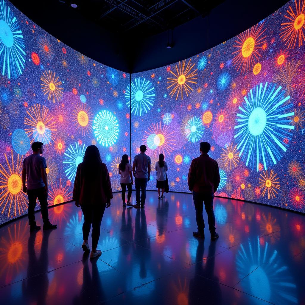 Interactive Digital Art Installation at Big Four Arts Festival