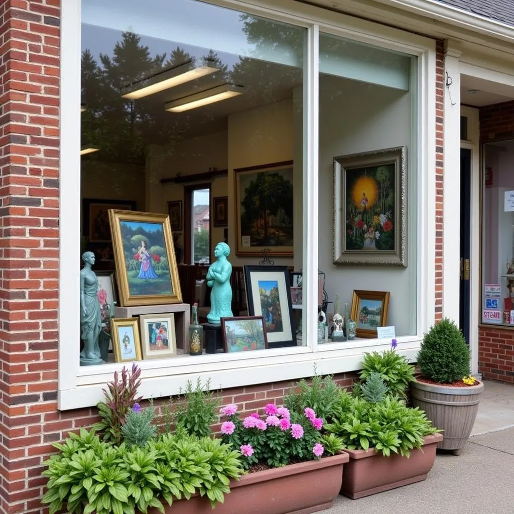 Art gallery in downtown Bigfork, Montana