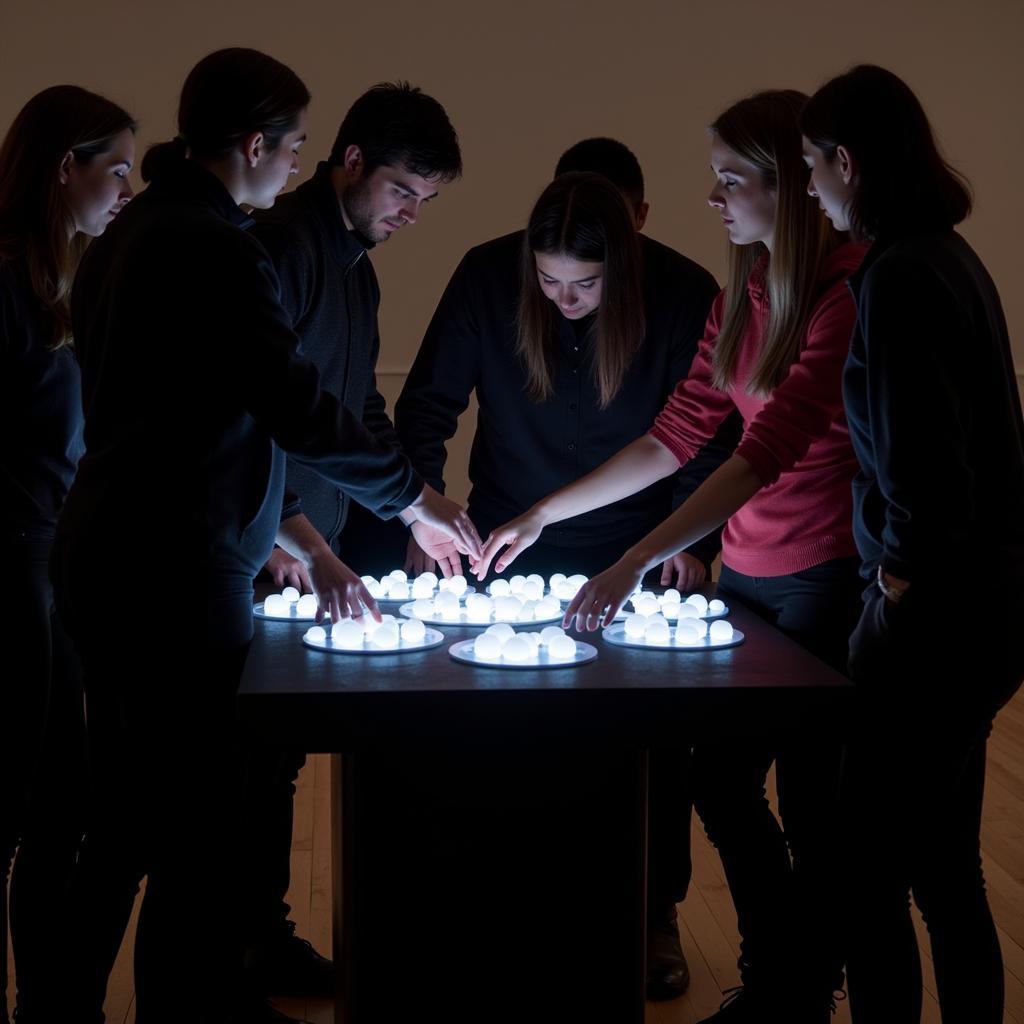 Black Table Interactive Art Installation