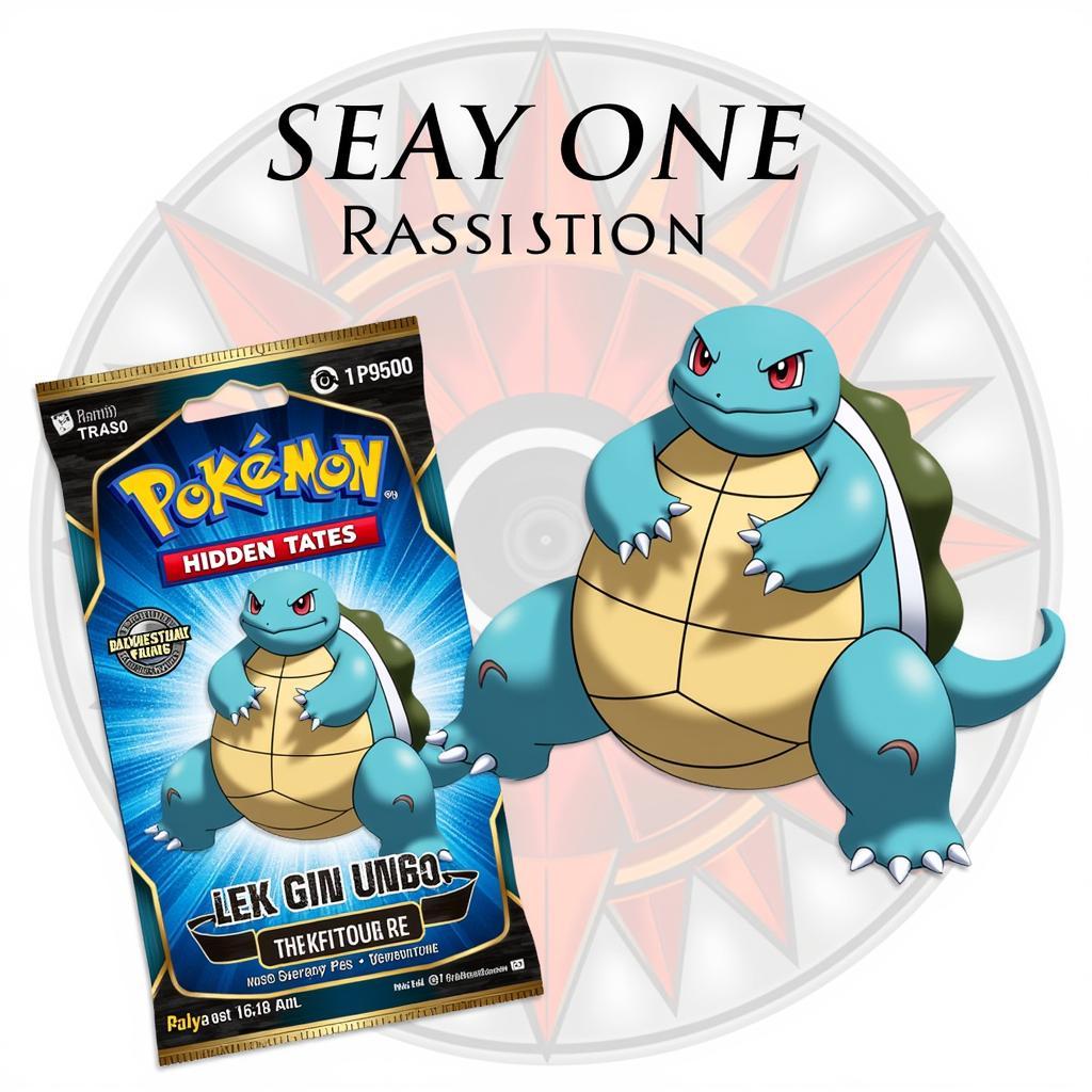  Blastoise Full Art GX in Pokémon TCG: Hidden Fates booster pack 