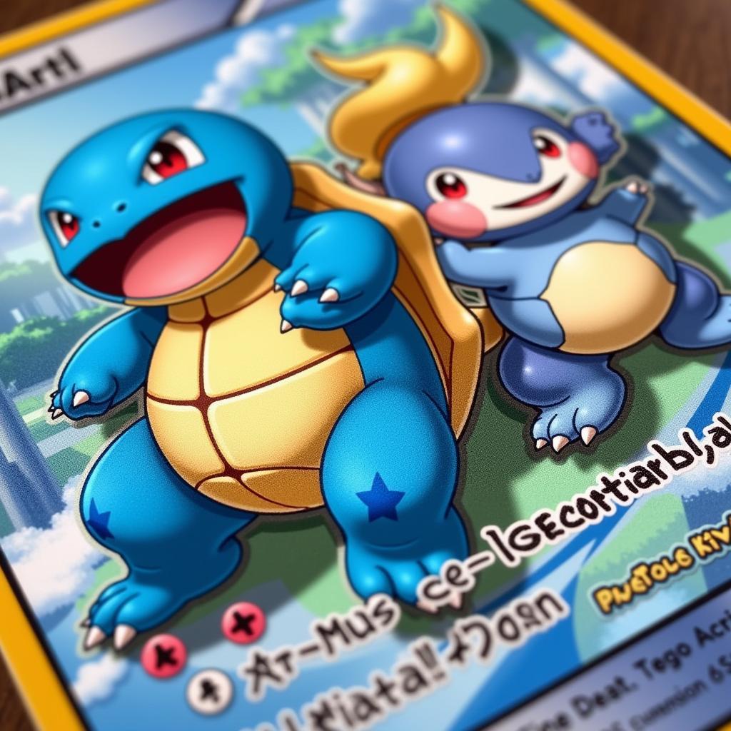 Blastoise & Piplup GX Full Art Artwork