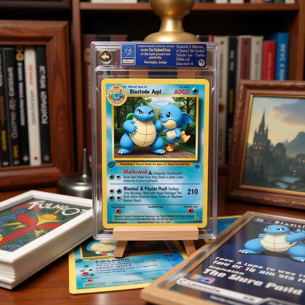 Blastoise & Piplup GX Full Art Card Display