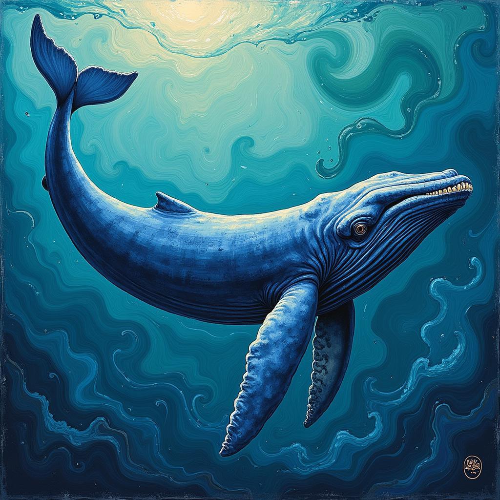 Blue Whale Art Print