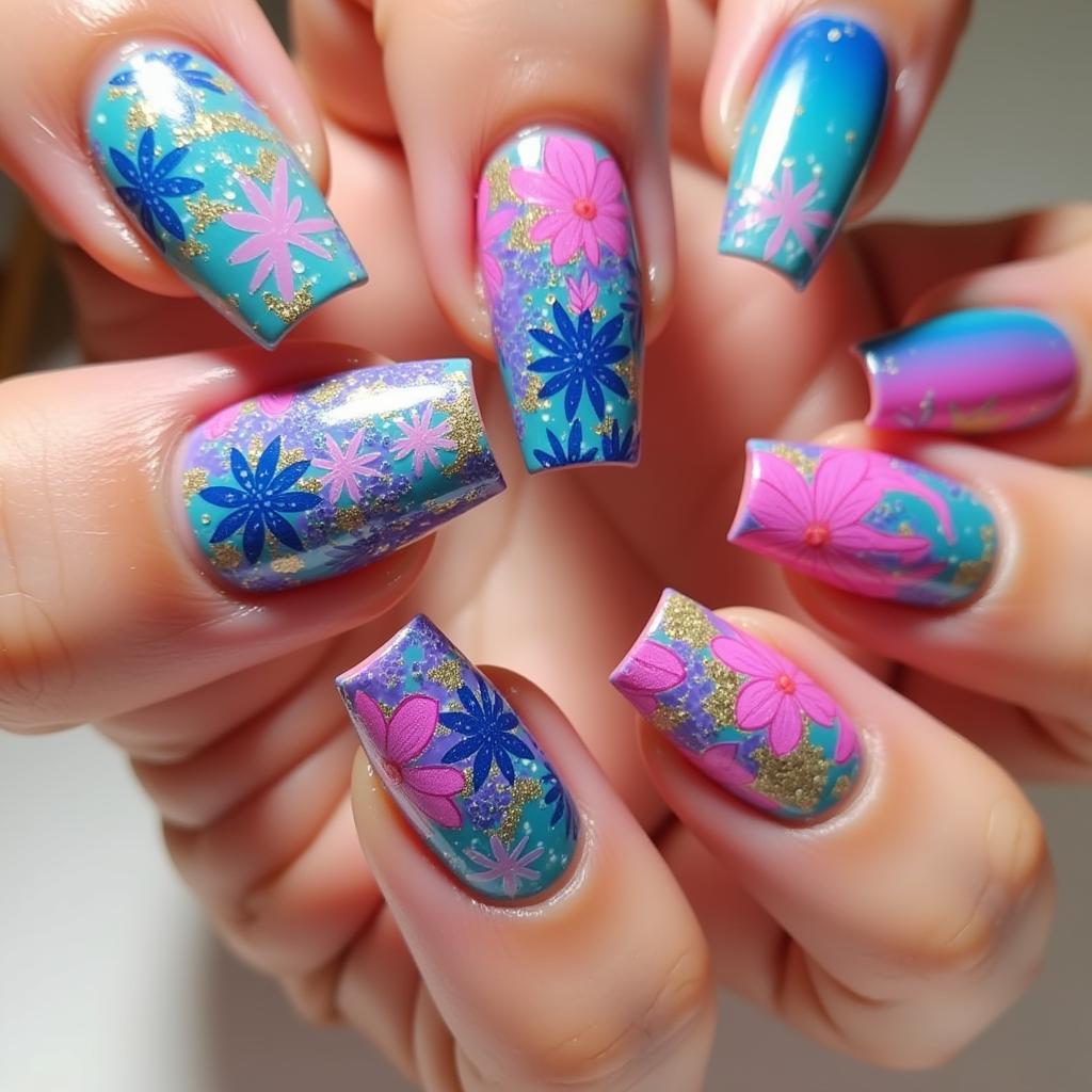 Bộ Móng Art Gel Polish Đa Sắc Màu