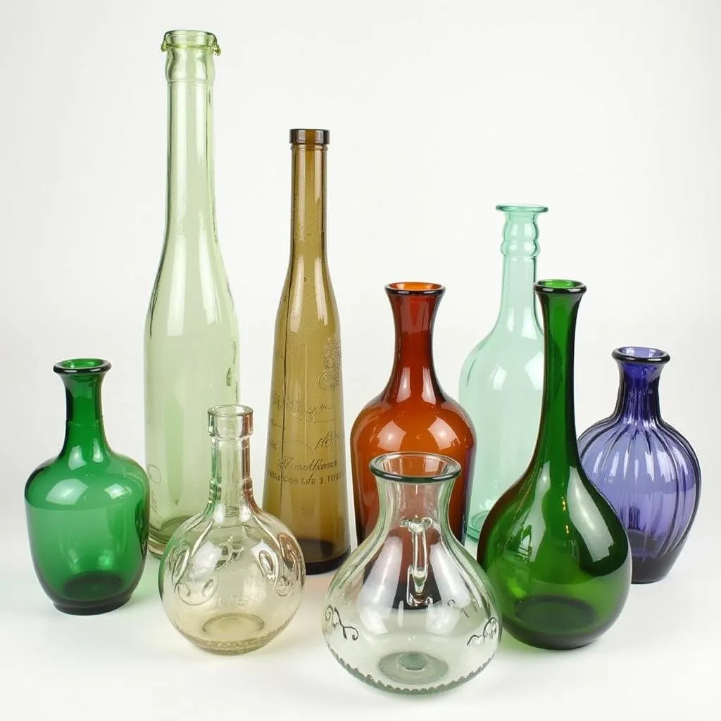 Diverse Collection of Art Deco Glass Jugs