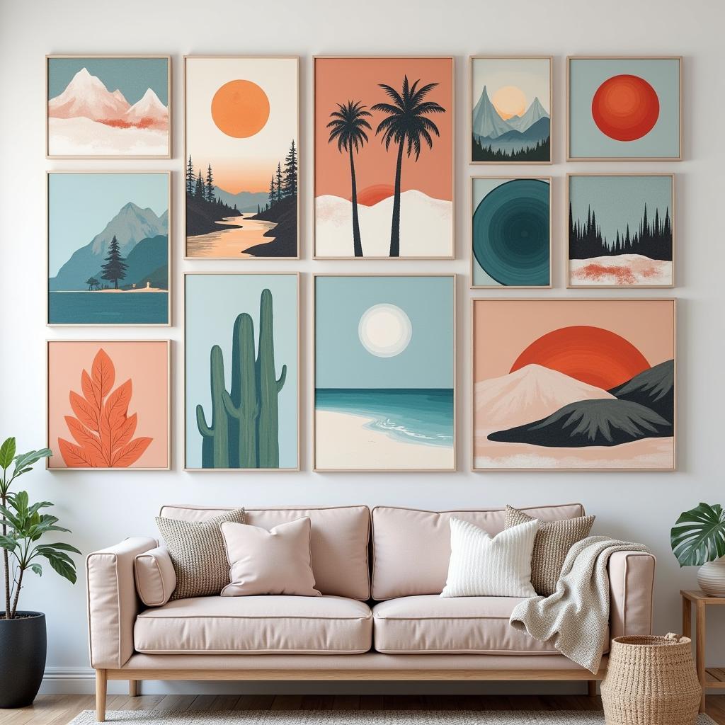 Bộ sưu tập canvas wall art cho phòng khách