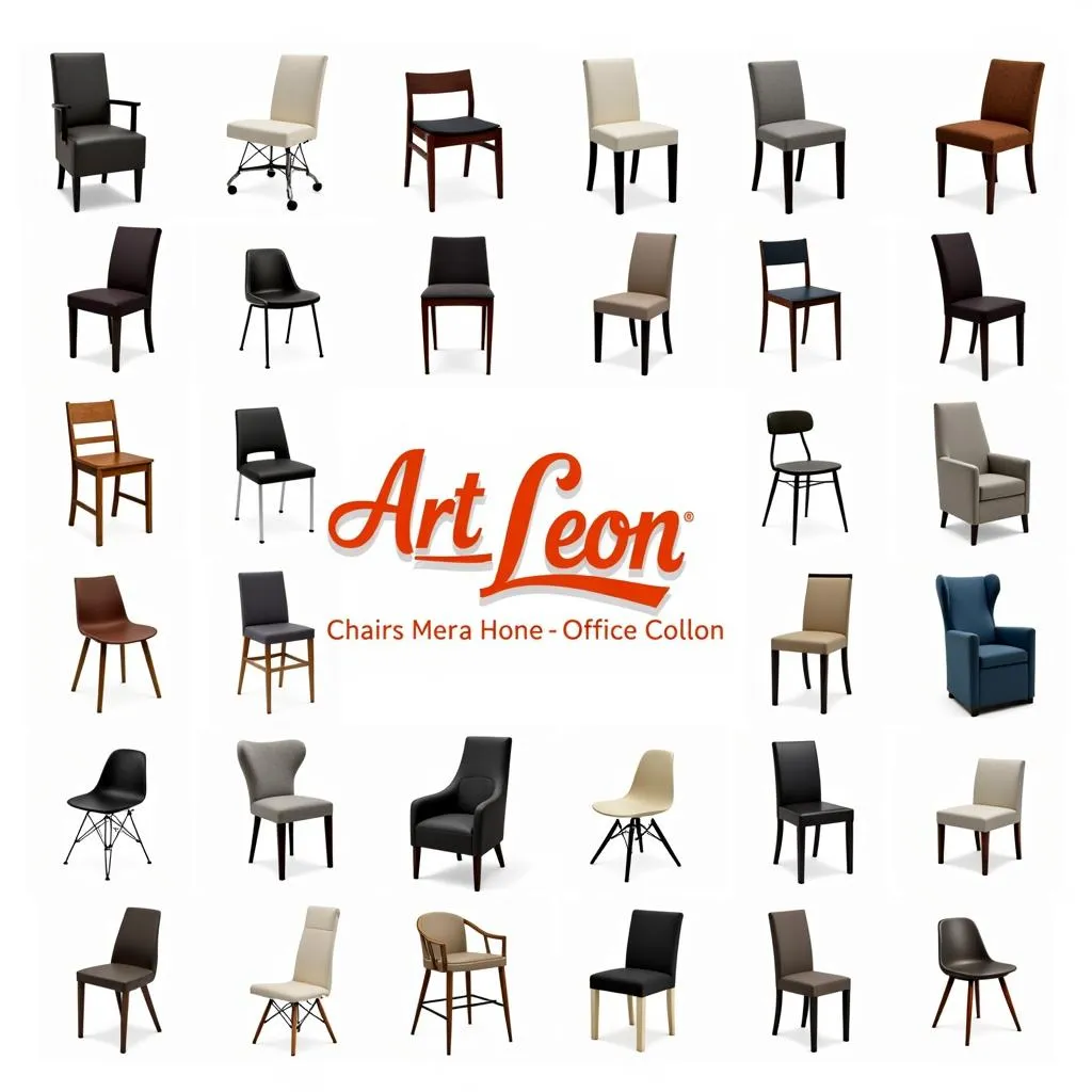 Diverse Collection of Art Leon Chairs