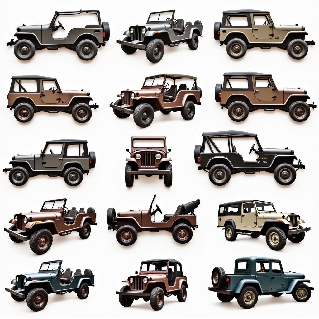 Bộ sưu tập Jeep metal wall art