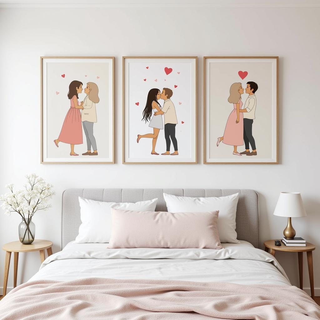 Bộ Sưu Tập Kiss Wall Art Cho Phòng Ngủ