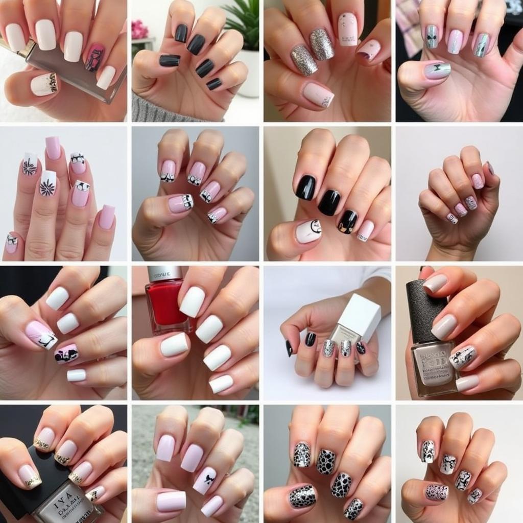 Bộ sưu tập mẫu nail art đa dạng phong cách