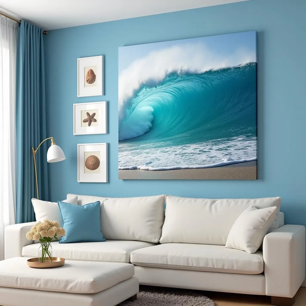 Bộ Tranh Wall Art Ocean Cho Phòng Khách