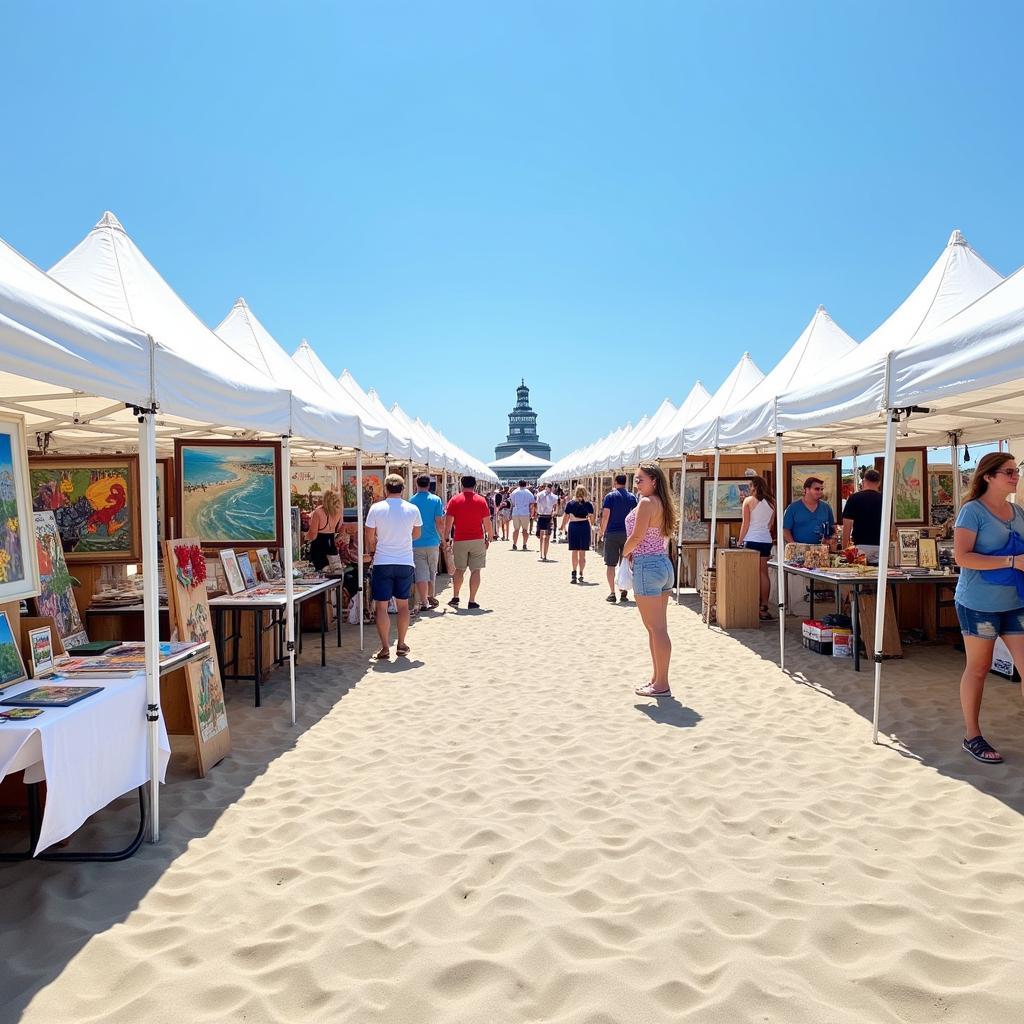 Art Display at the Boardwalk Art Festival Virginia Beach