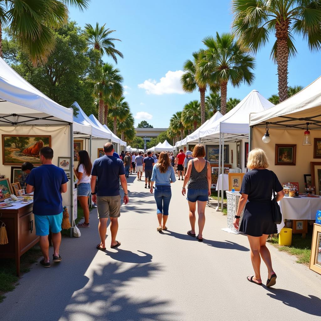 Crowds gather at the Bonita Springs National Art Festival