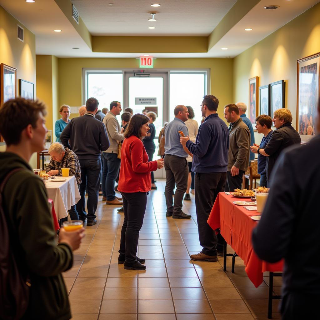 Community gathering at the Brambleton Performing Arts Center